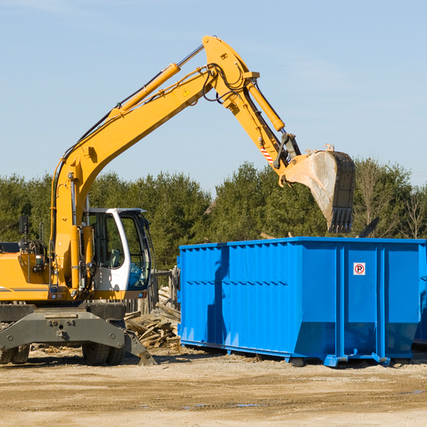 are there any restrictions on where a residential dumpster can be placed in Evergreen